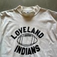 画像2: 【XL】USA製 80s RUSSELL ナイロン×コットン フットボールTシャツ 白■ビンテージ アメリカ古着 ビッグサイズ モックネック ラッセル
