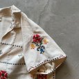 画像5: 【Ladies】ハンドメイド 刺繍 半袖シャツ 白■ビンテージ レトロ アメリカ古着 レディース エスニック クロスステッチ ボヘミアン