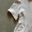 画像6: 【Ladies】UNKNOWN コットン×メッシュ 半袖ロングワンピース 白■ビンテージ オールド レトロ ヨーロッパ古着 レディース