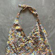 画像2: 【Ladies】70s Caron ホルターネック キャミソール 黄色 花柄■ビンテージ レトロ アメリカ古着 レディース ワンピース コットン