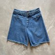画像1: 【W27】VENERE カットオフ デニムショートパンツ ブルー■ビンテージ オールド アメリカ古着 レディース ショーツ 70s-80s (1)