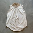 画像2: 【Ladies】JUSTINALLEN CHEMISE ノースリーブシャツ ホワイト 白無地■ビンテージ オールド レトロ アメリカ古着 レディース コットン (2)