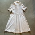画像2: 【Ladies】UNKNOWN コットン×メッシュ 半袖ロングワンピース 白■ビンテージ オールド レトロ ヨーロッパ古着 レディース
