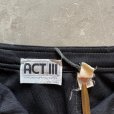 画像4: 【W25】70s USA製 ACTIII ポリエステル フレアパンツ ブラック 黒■ビンテージ オールド レトロ アメリカ古着 レディース