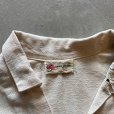 画像2: 【Ladies】ハンドメイド 刺繍 半袖シャツ 白■ビンテージ レトロ アメリカ古着 レディース エスニック クロスステッチ ボヘミアン