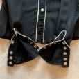 画像6: 【Kids or Ladies】50s OVER THE TOP レーヨン 長袖ウエスタンシャツ ブラック 黒■ビンテージ オールド アメリカ古着 キッズ 子供服