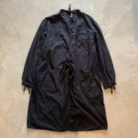 【Free】後染め ロシア軍 メディカルコート サージカルガウン ブラック 黒■ビンテージ レトロ アメリカ古着 レディース ミリタリー