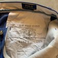 画像4: 【W33】Polo Ralph Lauren ノータック コットン チノパンツ ブルー 青系■アメリカ古着 ポロラルフローレン