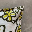 画像4: 【46cm×46cm】リメイク ビンテージファブリック使用 リネン ピローケース クッションカバー 花柄■ビンテージ アンティーク インテリア