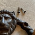 画像2: 【14.5cm】昭和レトロ ライオンモチーフ ウォールフック■ビンテージ アンティーク インテリア ウォールハンガー 壁掛け インテリア No.2 (2)