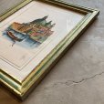 画像6: 【43.5cm×34.5cm】ハンドペイント イタリア ヴェネツィア ペーパー ウォールデコ■ビンテージ アート 手描き 絵画 聖堂 インテリア
