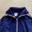 画像4: 【XL】80s USA製 ACTIVEWEAR アクリル フルジップ ジャージトップス ネイビー■ビンテージ オールド アメリカ古着 トラックジャケット