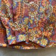 画像7: 【L/XL】70s UNKNOWN 長袖シャツ 総柄 茶系■ビンテージ オールド レトロ アメリカ古着 ビッグサイズ ヒッピー