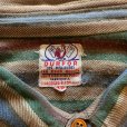画像4: 【L/XL】DURFOR マチ付き プルオーバー 長袖グランパシャツ ネルシャツ ストライプ■ビンテージ レトロ ヨーロッパ古着 50s ユーロ