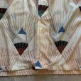 画像6: 【S】70s Ferranti アセテート×ナイロン 長袖シャツ 総柄■ビンテージ オールド レトロ アメリカ古着 ポリシャツ 扇 アート