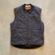 画像1: 【M/L】RED KAP ジップアップベスト グレー■ビンテージ オールド アメリカ古着 レッドキャップ 中綿 ワークウェア キルティング (1)