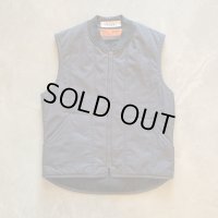 【M/L】RED KAP ジップアップベスト グレー■ビンテージ オールド アメリカ古着 レッドキャップ 中綿 ワークウェア キルティング