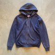 画像1: 【M】メキシコ製 Champion ジップアップ スウェットパーカー ネイビー フェード■ビンテージ アメリカ古着 2000s チャンピオン トレーナー (1)