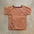 画像1: 【Ladies or XS】ベルギー軍 後染め 半袖セーラーシャツ 茶■ビンテージ オールド レトロ ヨーロッパ古着 レディース ユーロミリタリー (1)