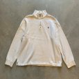 画像1: 【L/XL】Polo Ralph Lauren ハーフジップ コットンニット セーター 白■オールド アメリカ古着 ポロラルフローレン (1)