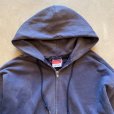 画像2: 【M】メキシコ製 Champion ジップアップ スウェットパーカー ネイビー フェード■ビンテージ アメリカ古着 2000s チャンピオン トレーナー