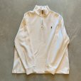 画像6: 【L/XL】Polo Ralph Lauren ハーフジップ コットンニット セーター 白■オールド アメリカ古着 ポロラルフローレン