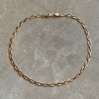【41cm】イタリア製 925刻印 シルバー チョーカー ネックレス■ビンテージ アンティーク アクセサリー レディース No.1