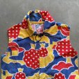 画像3: 【Kids】70s UNKNOWN ジップアップ ワンピース キュロット 総柄■ビンテージ レトロ アメリカ古着 レディース ハンドメイド