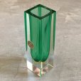 画像4: 【15.0cm】イタリア製 MURANO ムラノガラス フラワーベース グリーン 緑■ビンテージ アンティーク ヨーロッパ雑貨 インテリア 花瓶