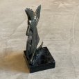画像4: 【16.2cm】フランス 月光とピエロ ブロンズオブジェ■ビンテージ アンティーク ヨーロッパ雑貨 インテリア ブックエンド コロンビーヌ