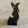 画像3: 【16.2cm】フランス 月光とピエロ ブロンズオブジェ■ビンテージ アンティーク ヨーロッパ雑貨 インテリア ブックエンド コロンビーヌ