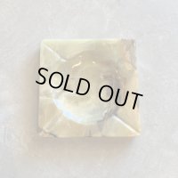 【15.8cm】昭和レトロ 大理石 ストーン マーブル アッシュトレイ 灰皿■ビンテージ アンティーク レトロ 雑貨 インテリア 小物置き