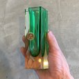 画像9: 【15.0cm】イタリア製 MURANO ムラノガラス フラワーベース グリーン 緑■ビンテージ アンティーク ヨーロッパ雑貨 インテリア 花瓶