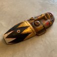 画像4: 【32cm】ハンドメイド 木製 アフリカン マスク ウォールデコ■ビンテージ アンティーク レトロ 雑貨 お面 仮面 インテリア プリミティブ