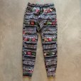 画像1: 【M】Smoke Rise テーパード イージーパンツ ハイビスカス 総柄■アメリカ古着 ポケット付き レディース (1)