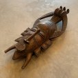 画像2: 【43cm】ハンドメイド 木製 セヌフォ族 アフリカン マスク 仮面■ビンテージ アンティーク お面 インテリア プリミティブ コートジボワール