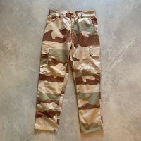 【W28】フランス軍 F2 リサイズ カーゴパンツ デザートカモ 迷彩■ビンテージ オールド ヨーロッパ古着 ユーロミリタリー