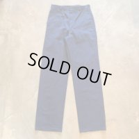 【W32】90s 米軍実物 スラックスパンツ ネイビー■ビンテージ オールド レトロ アメリカ古着 ミリタリー USAF