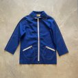 画像1: 【Ladies or S】70s WHITE STAG ジップアップ ジャケット ブルー 青無地■ビンテージ オールド アメリカ古着 ホワイトスタッグ レディース (1)