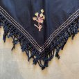 画像3: 【Ladies Free】BFA CLASSICS 刺繍 コットン ポンチョ ブラウス ブラック 黒■ビンテージ オールド レトロ アメリカ古着 レディース 花柄 (3)