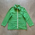 画像1: 【Ladies or S】70s WHITE STAG ジップアップ ジャケット 黄緑■ビンテージ オールド アメリカ古着 ホワイトスタッグ レディース (1)