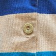 画像3: 【Ladies or Kids】SALE!! HANG TEN 半袖ポロシャツ ベージュ×ブルー 太ボーダー■ビンテージ アメリカ古着 70s-80s レディース 子供服