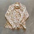 画像5: 【Ladies or Kids】50s UNKNOWN ランタン柄 長袖シャツ 総柄■ビンテージ レトロ アメリカ古着 レディース 子供服 レーヨン シルク