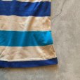 画像8: 【Ladies or Kids】SALE!! HANG TEN 半袖ポロシャツ ベージュ×ブルー 太ボーダー■ビンテージ アメリカ古着 70s-80s レディース 子供服