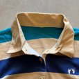 画像5: 【Ladies or Kids】SALE!! HANG TEN 半袖ポロシャツ ベージュ×ブルー 太ボーダー■ビンテージ アメリカ古着 70s-80s レディース 子供服