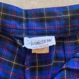 画像5: 【W27】USA製 STRING BEAN キュロット ショートパンツ タータンチェック 青■ビンテージ オールド アメリカ古着 レディース ショーツ 80s
