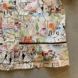 画像5: 【Ladies】ERIN LONDON パリ エッフェル塔 半袖シャツ 白 総柄■ビンテージ オールド レトロ アメリカ古着 レディース 90s