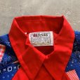 画像3: 【Boys or Ladies】USA製 DEE-CEE 長袖ウエスタンシャツ バンダナ柄 赤■ビンテージ オールド レトロ アメリカ古着 レディース 70s/80s