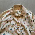 画像2: 【Ladies or Kids】50s UNKNOWN ランタン柄 長袖シャツ 総柄■ビンテージ レトロ アメリカ古着 レディース 子供服 レーヨン シルク