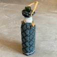 画像2: 【28.5cm】ラグ(カーペット)×ガラスボトル フラワーベース 花瓶■ビンテージ アンティーク アメリカ雑貨 インテリア フォークアート No.2